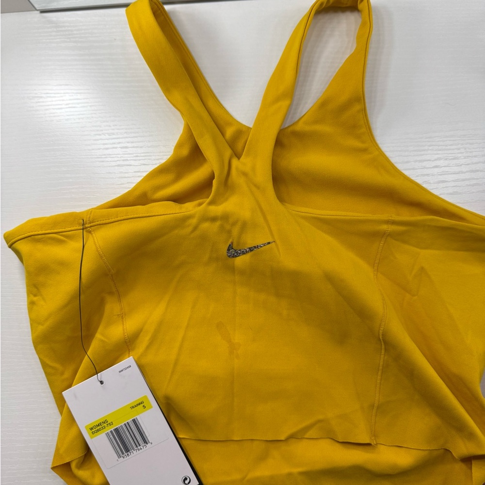 Nike Yellow Yoga line Sports Bra